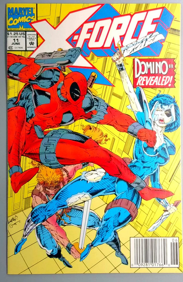 X-Force #11 NM 2nd Appearance of Domino, Newsstand, Marvel 1992