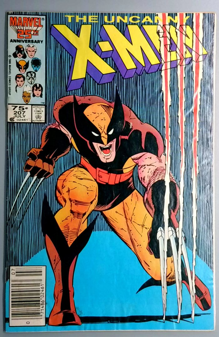 Uncanny X-Men #207 Newsstand Edition Marvel 1986