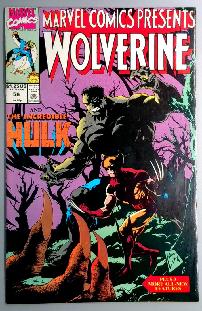 Marvel Comics Presents #56 VF Hulk vs Wolverine, Marvel 1990