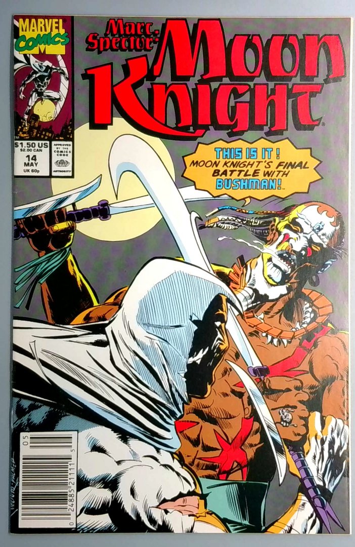 Marc Spector: Moon Knight #14 NM Newsstand, Marvel 1990