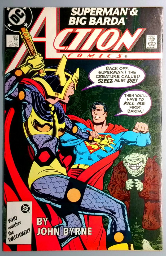 Action Comics #592 VF+ Big Barda DC 1986