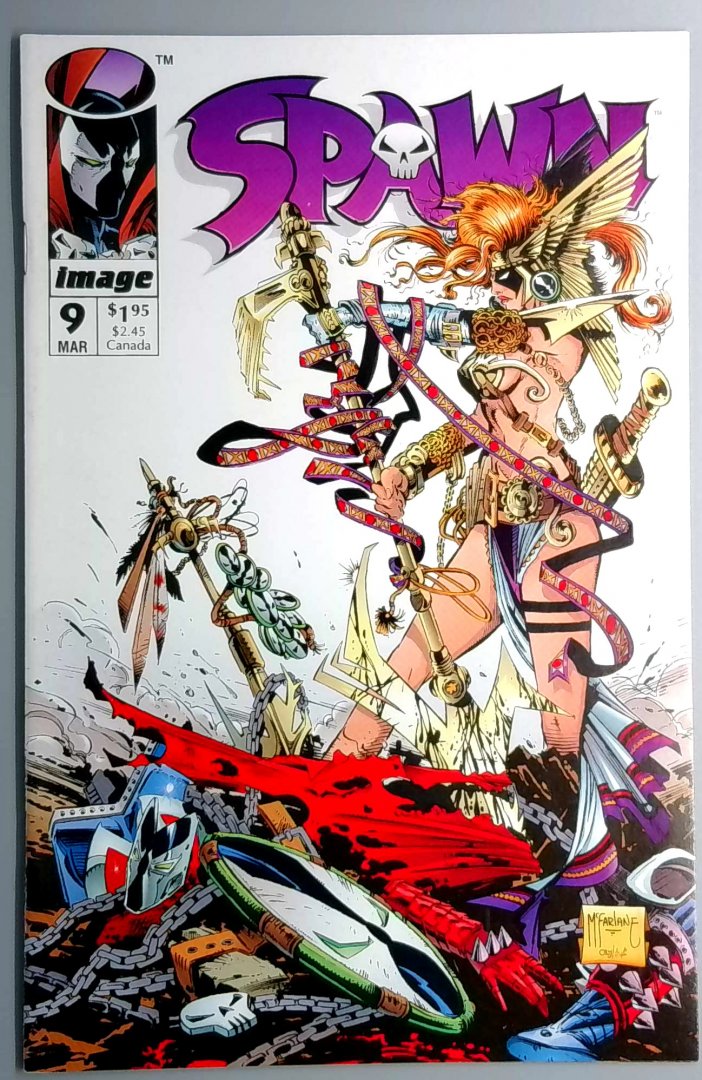 Spawn #9 VF- 1st Appearance of Medieval Spawn Image 1993