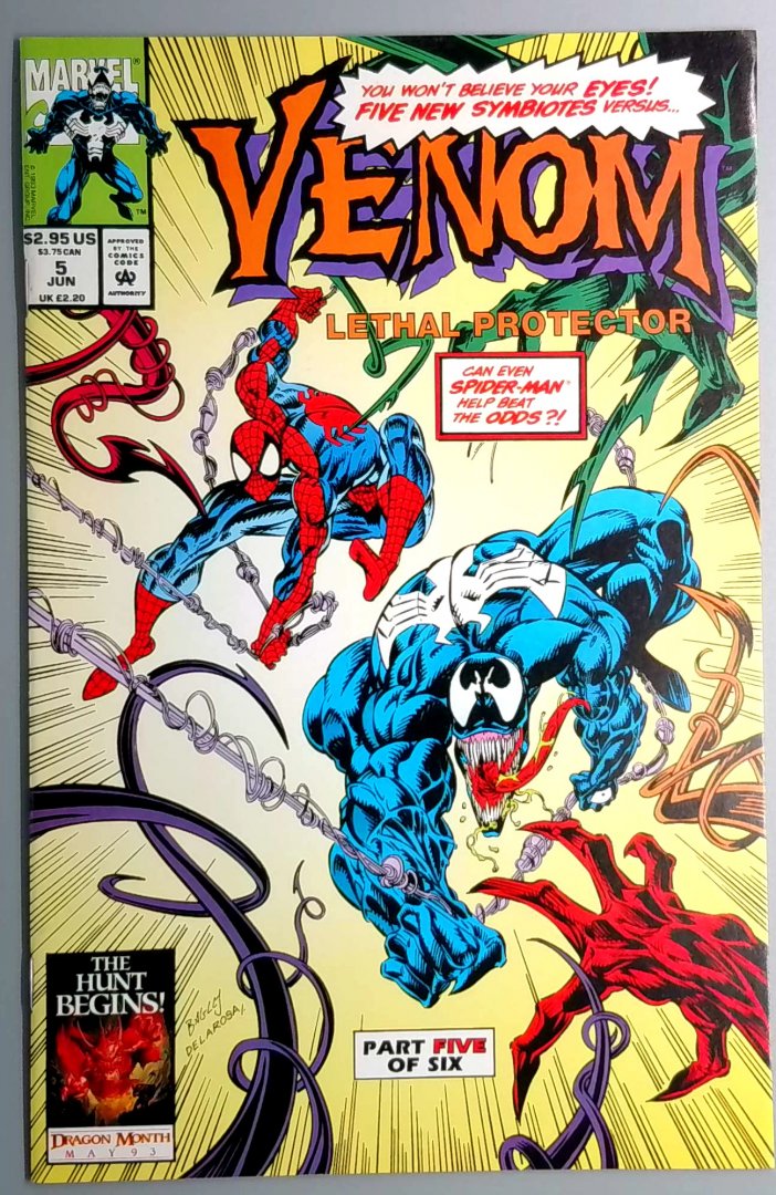 Venom: Lethal Protector #5 NM- 1st Life Foundation Symbiotes, MARVEL 1993