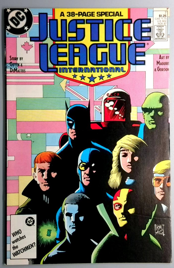 Justice League International #7 VF+ DC 1987