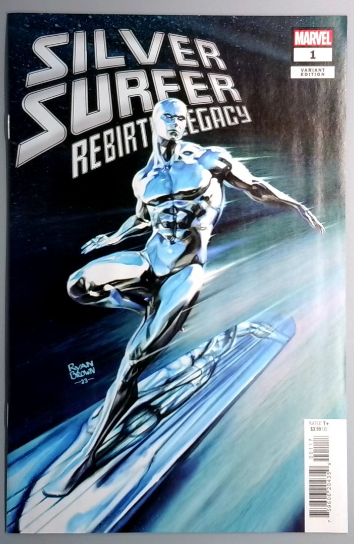Silver Surfer: Rebirth Legacy #1 VF+ RYAN BROWN 1:25 INCENTIVE VARIANT Marvel 2023
