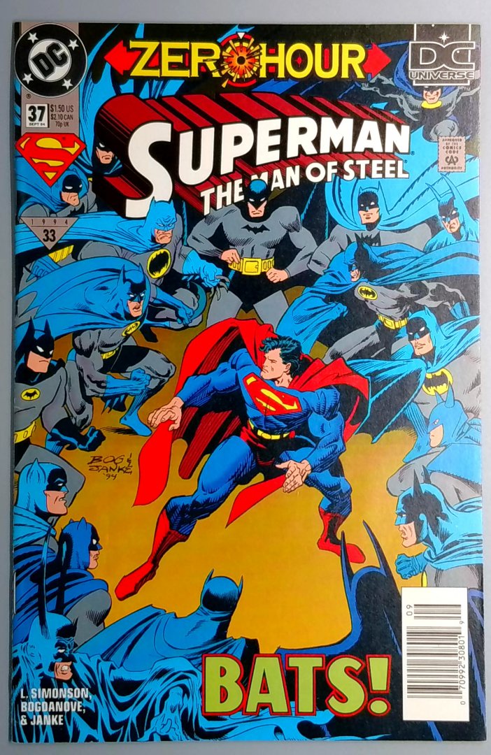Superman: the Man of Steel #37 Newsstand Edition DC 1994