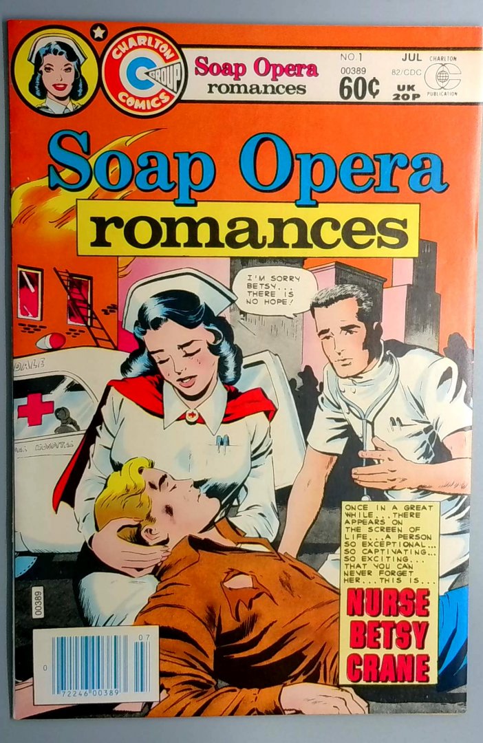 Soap Opera Romances #1 VF Reprints of nurse Betsy Crane Charlton 1982
