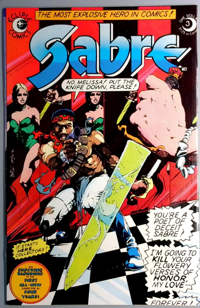 Sabre #3 NM Eclipse Comics 1982