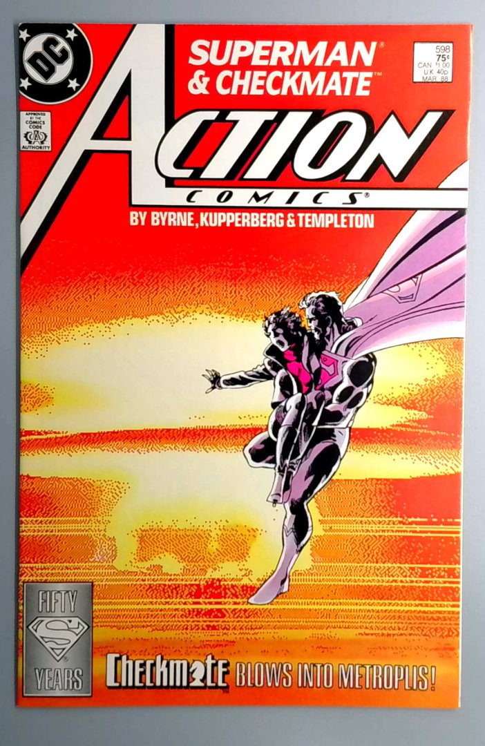 Action Comics #598 NM- 1st Appearance of Checkmate DC 1988