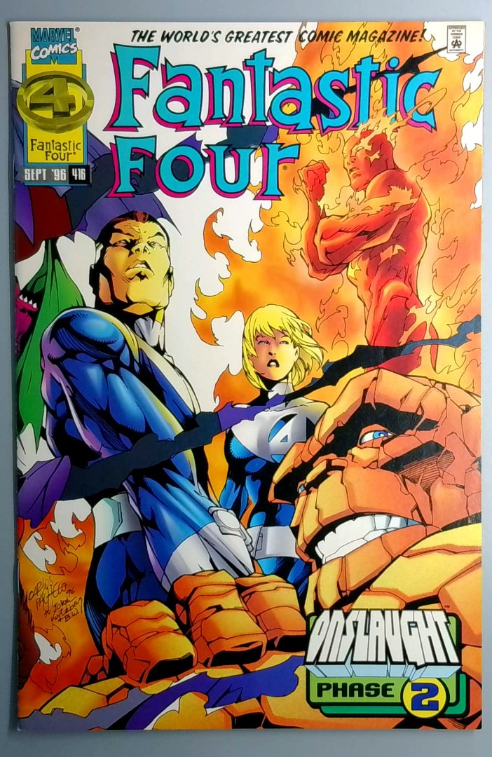 Fantastic Four #416 NM Wrap Around Cover, Upc on Back Marvel 1996