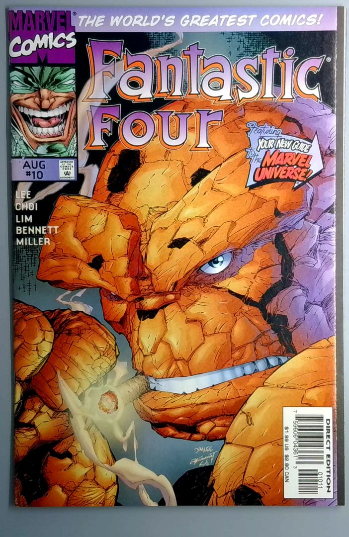 Fantastic Four #10 NM Jim Lee Marvel 1997
