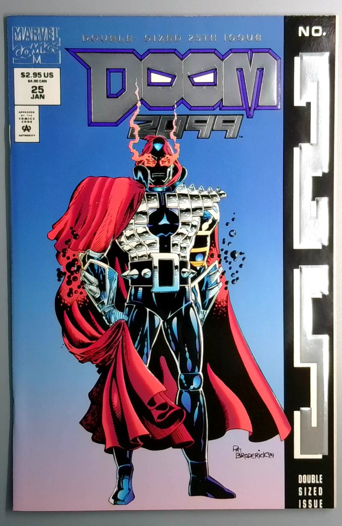 Doom 2099 #25 NM Doom Vs Doom. Foil Stamped Marvel 1995