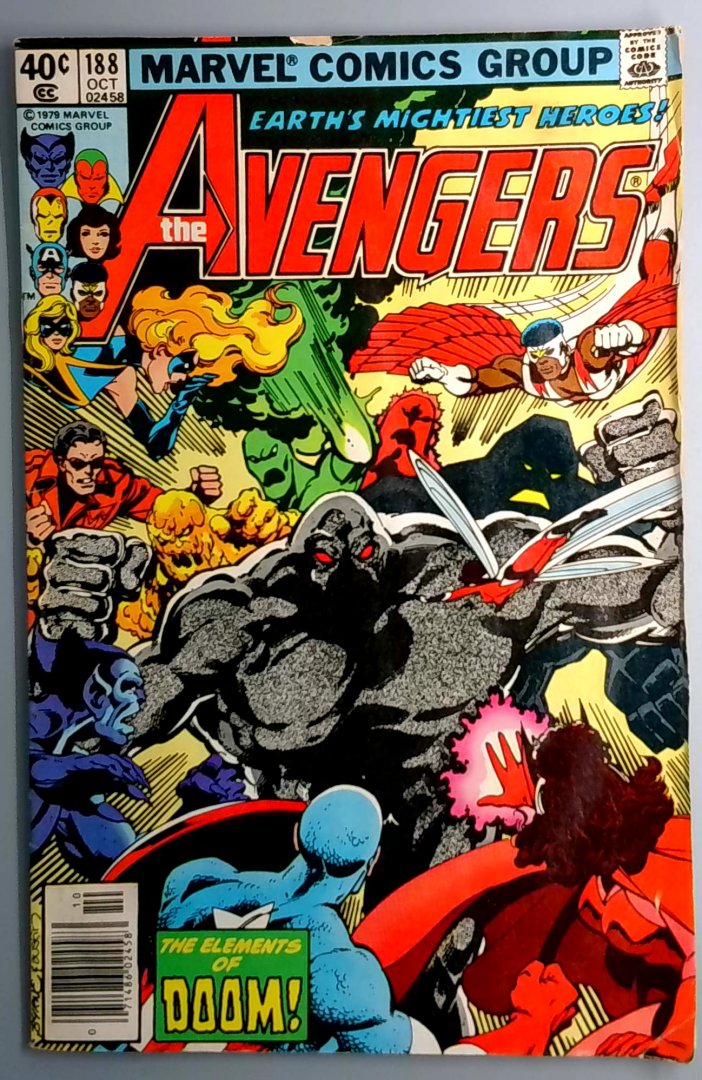 Avengers #188 1st Appearance of Elements of Doom Newsstand Edition Marvel 1979