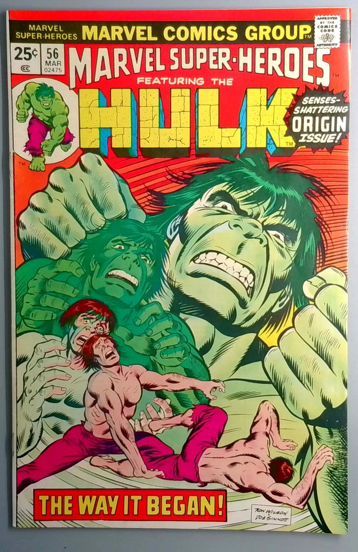 Marvel Super-Heroes #56 VF+ Reprints Incredible Hulk 102 Marvel 1976