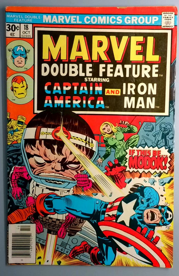 Marvel Double Feature #18 - Captain America and Iron Man -MARVEL