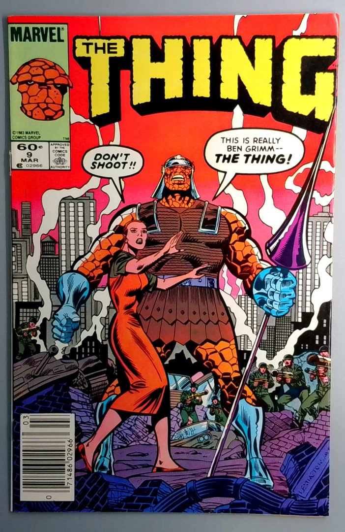 Thing #9 Newsstand Edition Marvel 1984