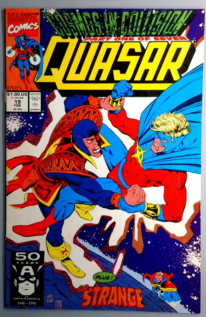 Quasar #19 VF+ Marvel 1991