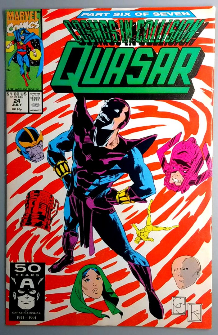 Quasar #24 VF- 1st Appearance of Infinity Marvel 1991