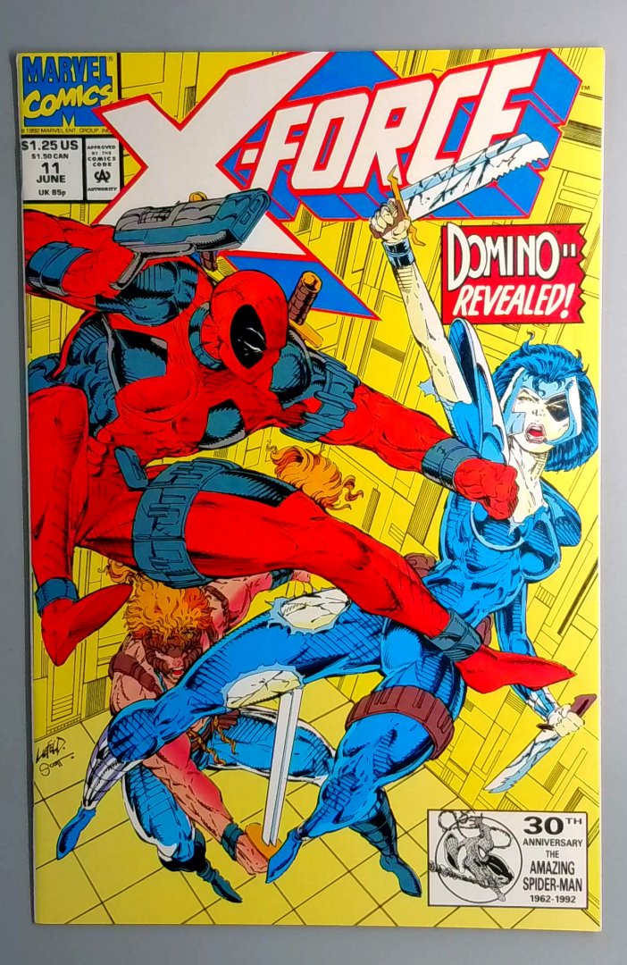 X-Force #11 NM- 2nd Appearance of Domino MARVEL 1992