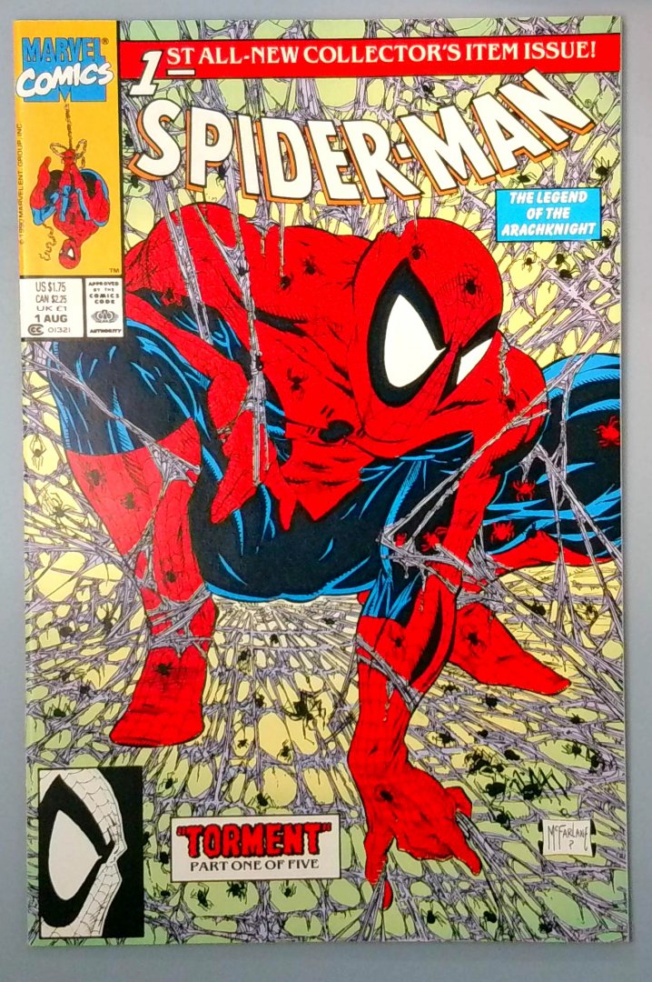Spider-Man #1 NM Green Cover McFarlane Marvel 1990