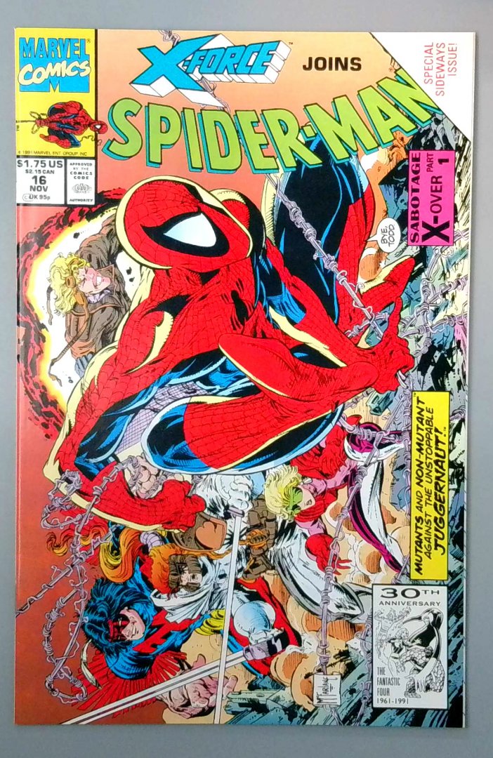Spider-Man #16 VF/NM Final Issue by Todd Mcfarlane for Marvel Comics MARVEL 1991