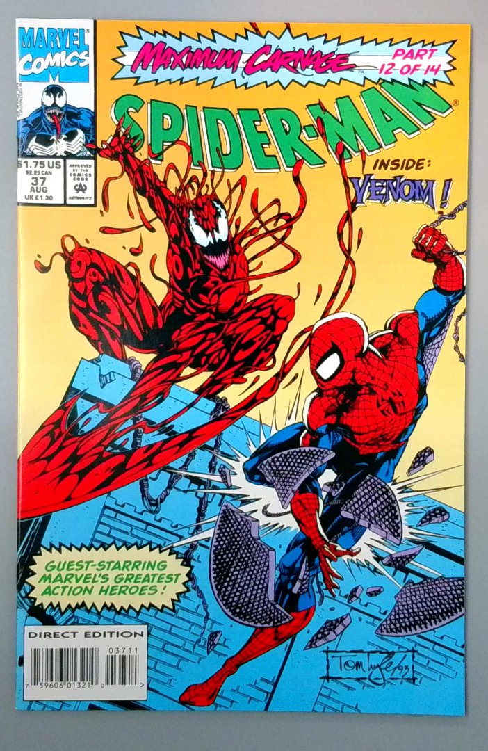 Spider-Man #37 NM Maximum Carnage Part 12 Marvel 1993