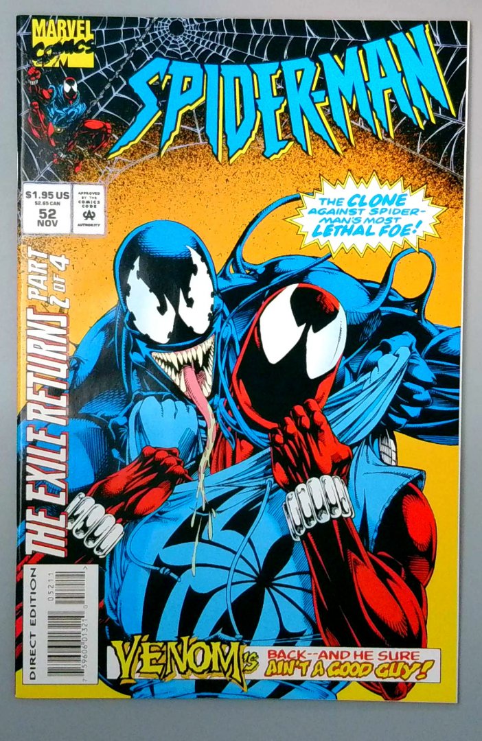 Spider-Man #52 NM- 2nd Appearance of Ben Reilly As the Scarlet Spider MARVEL 1994