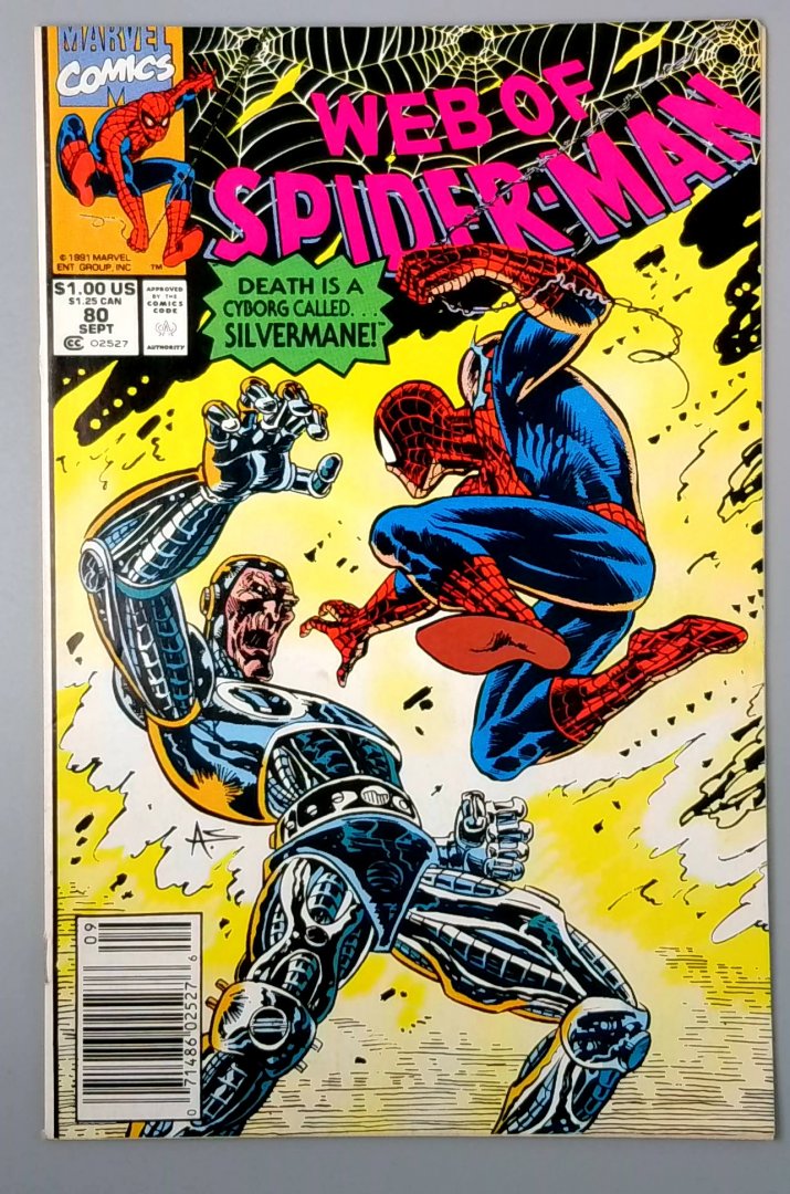Web of Spider-Man #80 NM- Newsstand Edition Marvel 1991