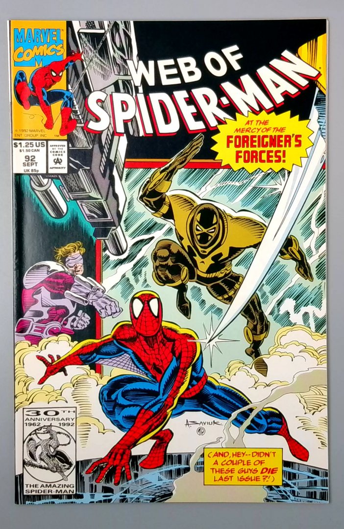 Web of Spider-Man #92 VF/NM Marvel 1992