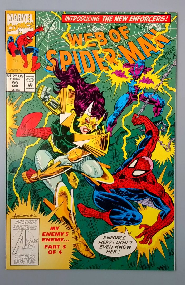Web of Spider-Man #99 NM 1st Nightwatch Marvel 1993