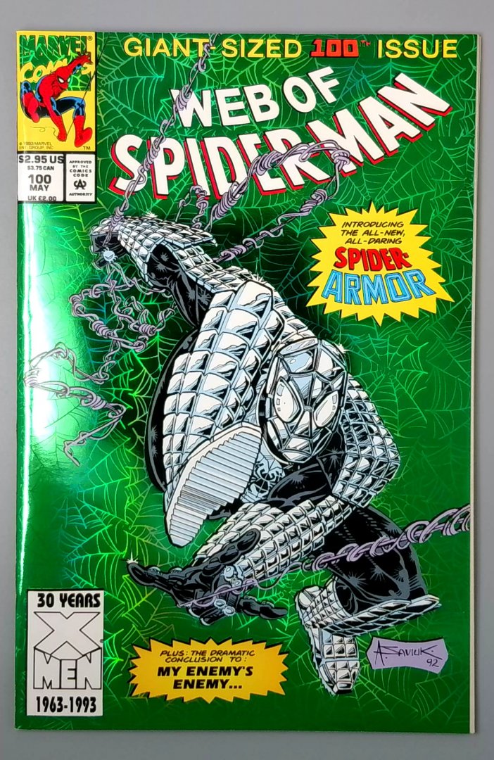 Web of Spider-Man #100 NM 1st Spider Armor Marvel 1993