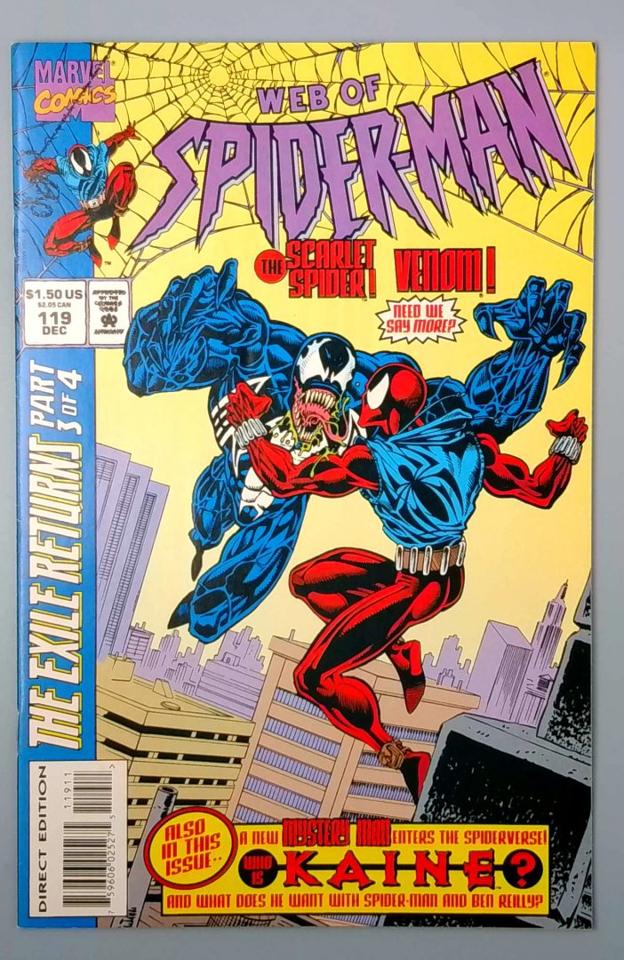 Web of Spider-Man #119 NM 1st Appearance of Kaine Marvel 1994