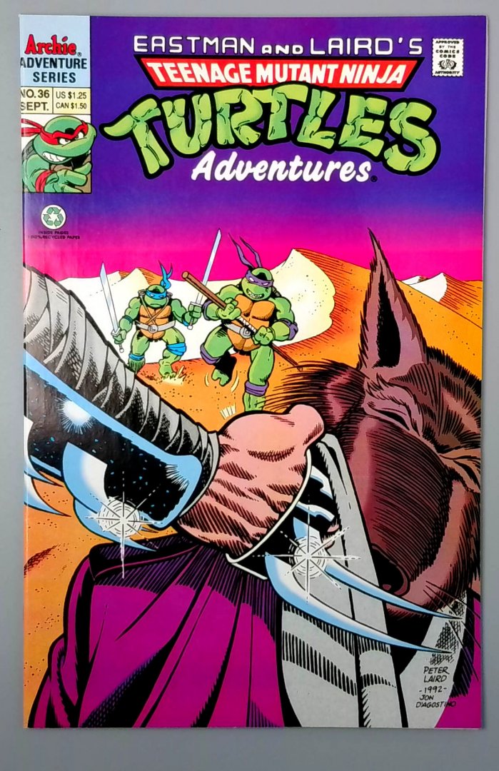 Teenage Mutant Ninja Turtles Adventures #36 VF/NM Archie