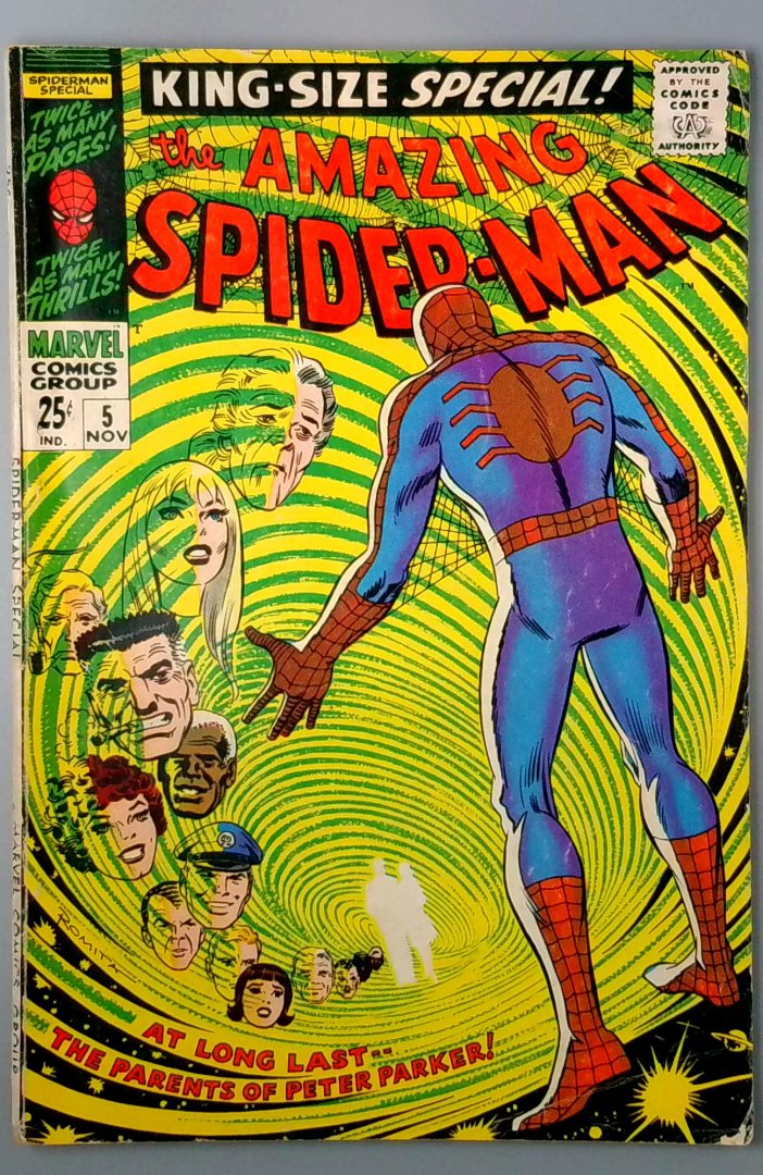 Amazing Spider-Man Annual #5 VG 1st Parker Parents Marvel 1968