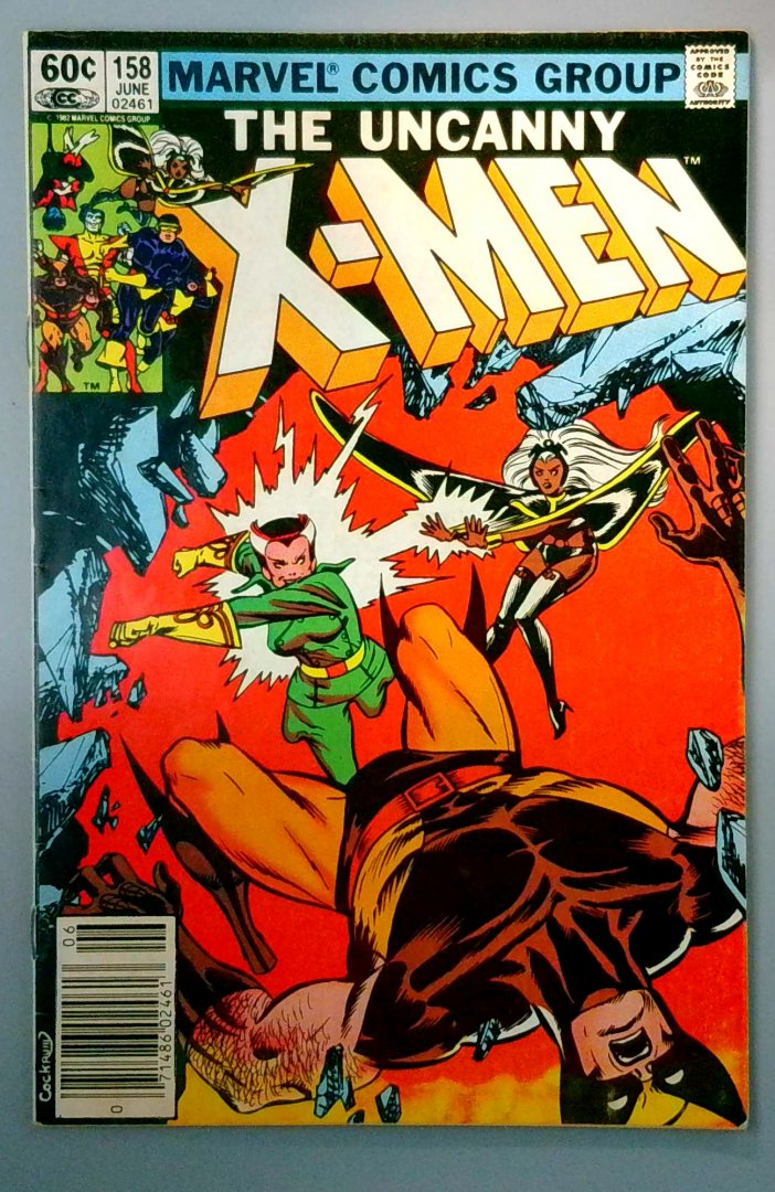 Uncanny X-Men #158 1st Rogue in the X-Men, Newsstand Marvel 1982