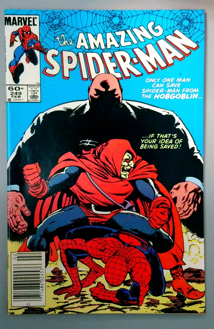 Amazing Spider-Man #249 1st Daniel Kingsley, Newsstand Marvel 1983