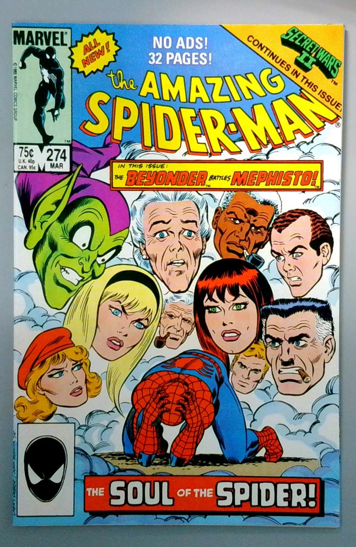 Amazing Spider-Man #274 NM- Secret Wars II Marvel 1986