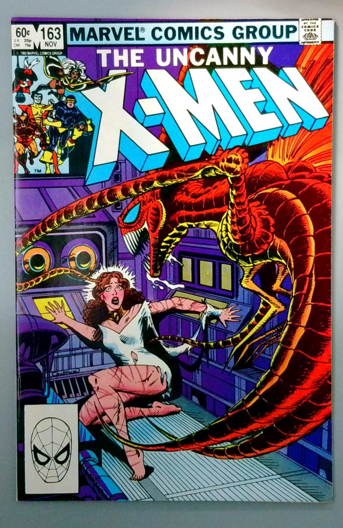 Uncanny X-Men #163 NM- Origin of Binary Marvel 1982