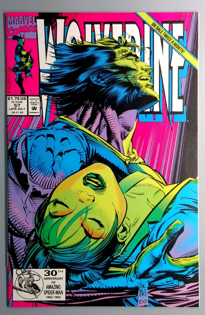 Wolverine #57 NM Death of Mariko Yashida Marvel 1992