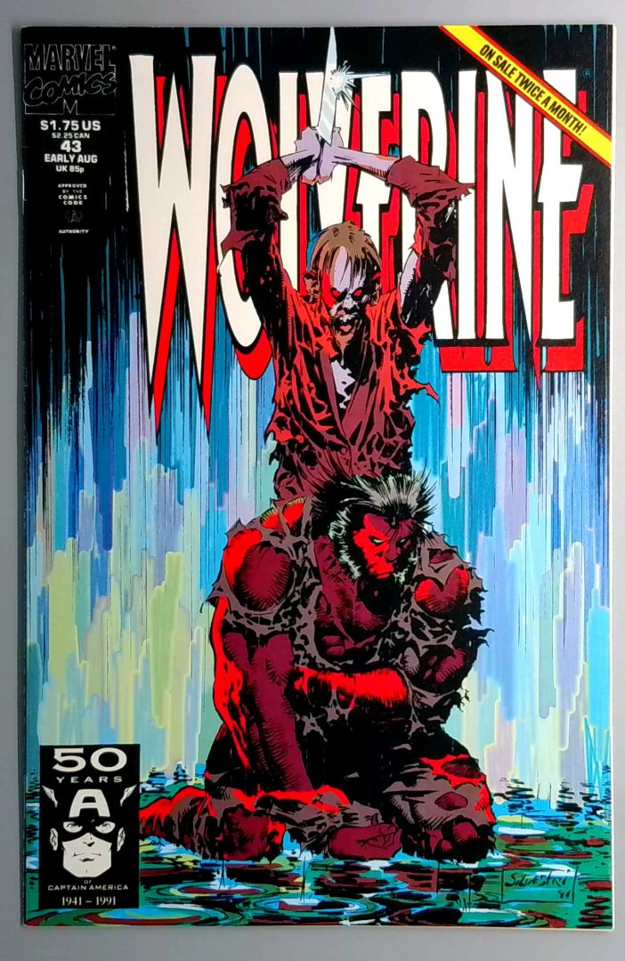 Wolverine #43 NM- 1st Appearance of Linus Dorfman Marvel 1991