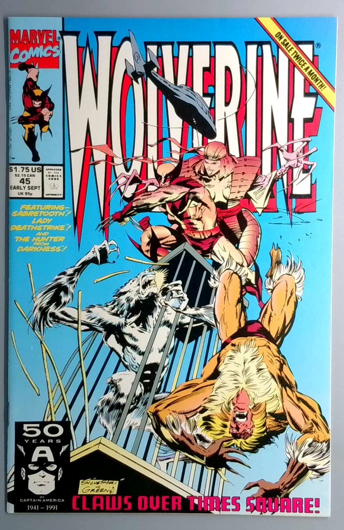 Wolverine #45 NM 1st Appearance of Ronald Parvenue Marvel 1991