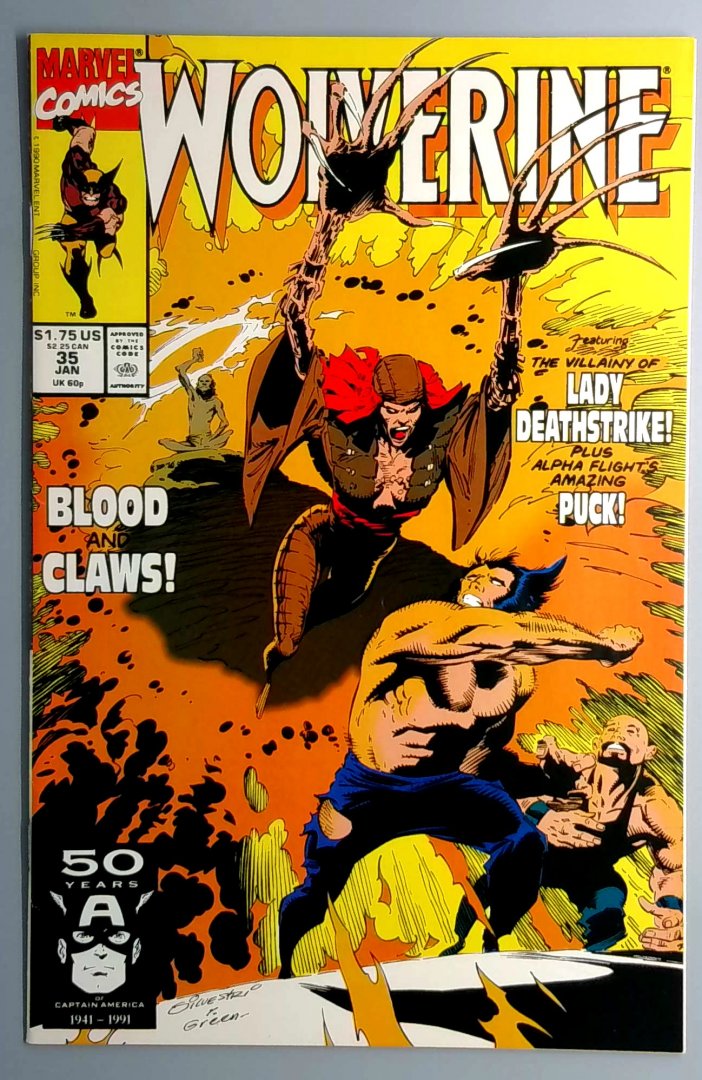 Wolverine #35 VF- Marvel 1991