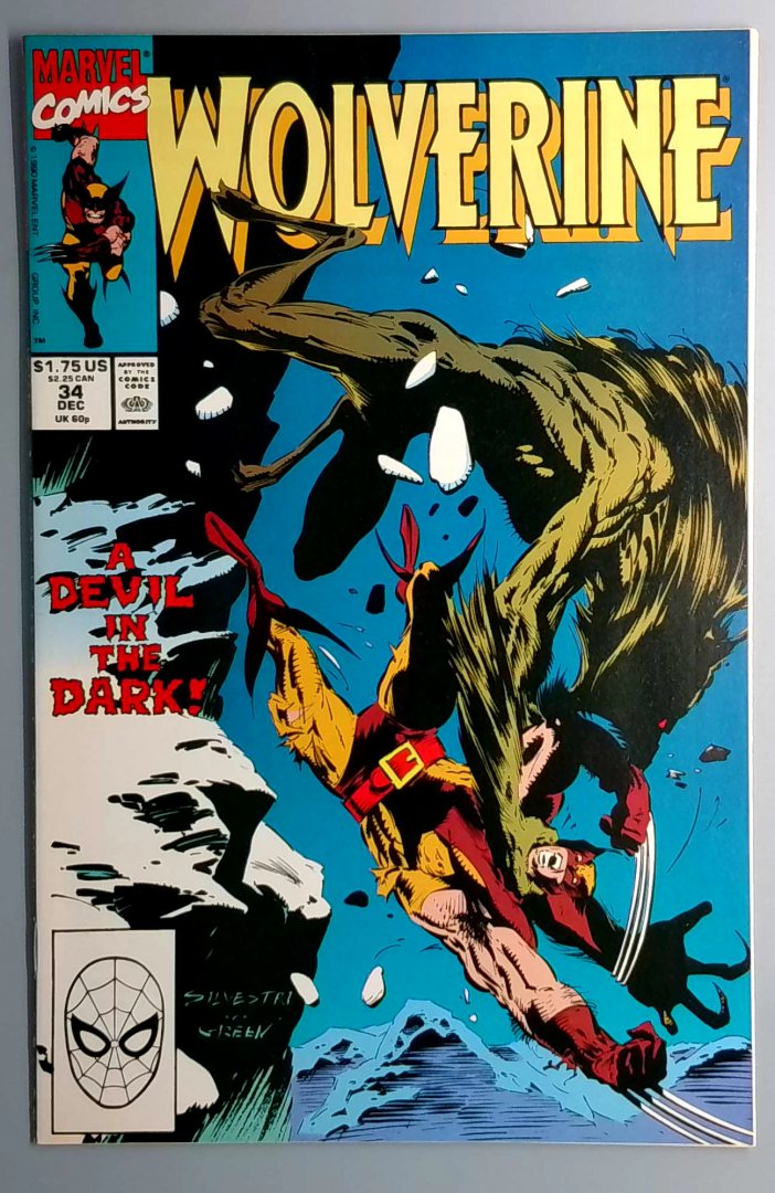 Wolverine #34 VF+ Marvel 1990