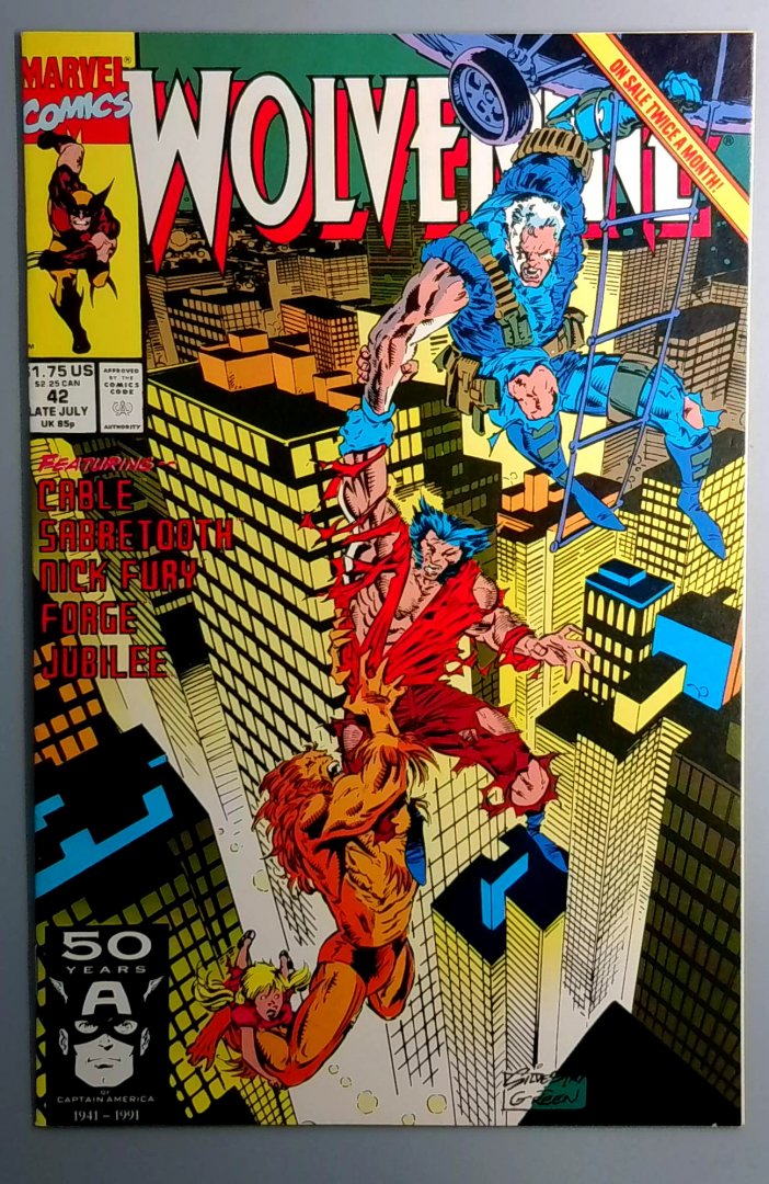 Wolverine #42 VF/NM Marvel Comics 1991