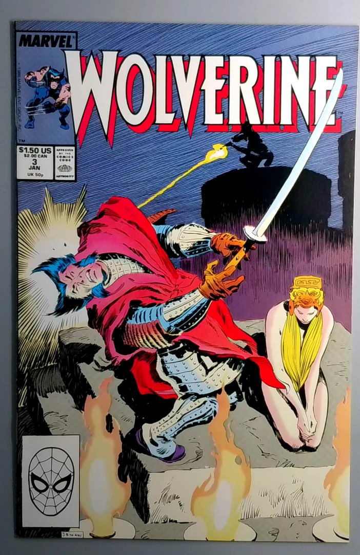 Wolverine #3 VF+ Marvel 1989 COPY2