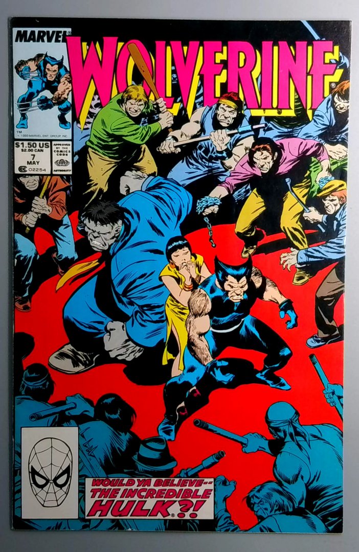 Wolverine #7 Hulk Appearance Marvel 1989