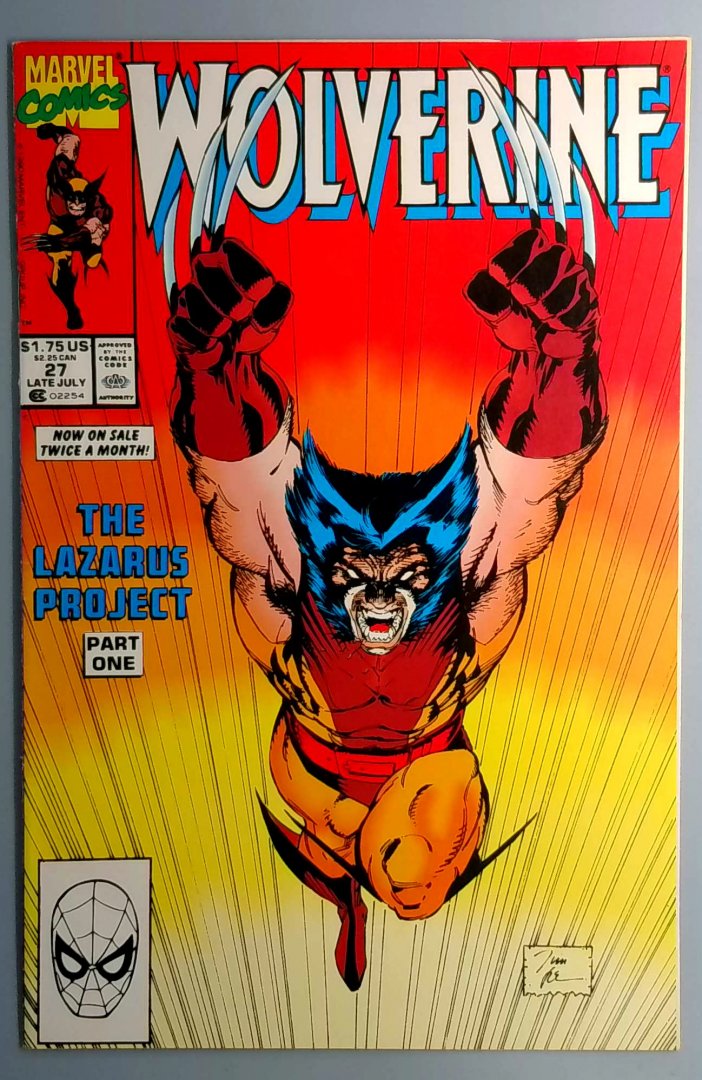 Wolverine #27 VF- Iconic Jim Lee Cover, Marvel 1990