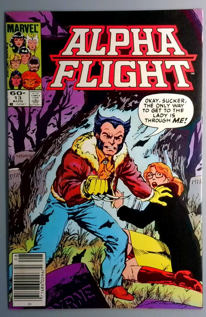 Alpha Flight #13 Wolverine Newsstand Edition Marvel 1984