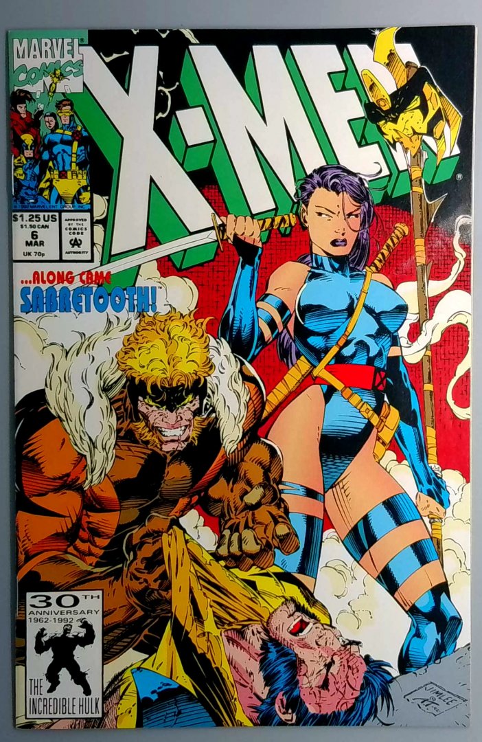 X-Men #6 VF Sabretooth Origin  Marvel 1992
