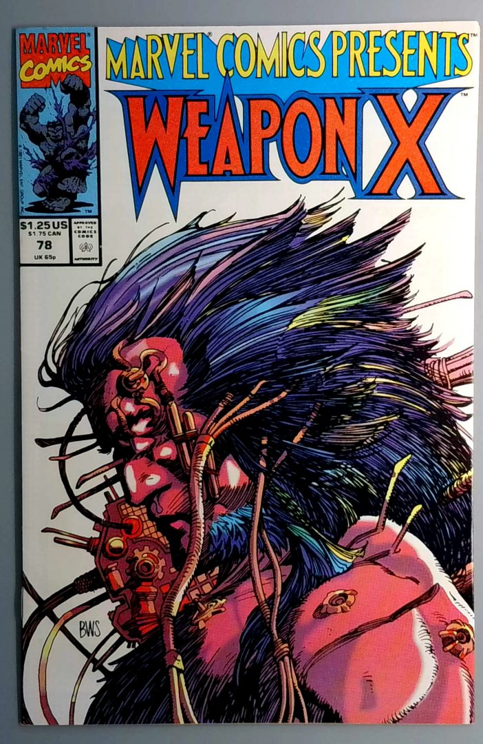 Marvel Comics Presents #78 VF+ Debut of Wolverines Weapon X Design MARVEL 1991
